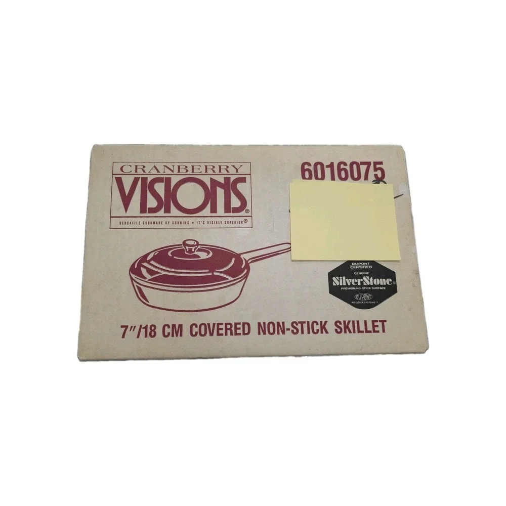 Vision Corning Ware Cranberry Teflon 7